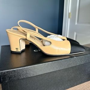 Chanel Slingbacks sz 38.5